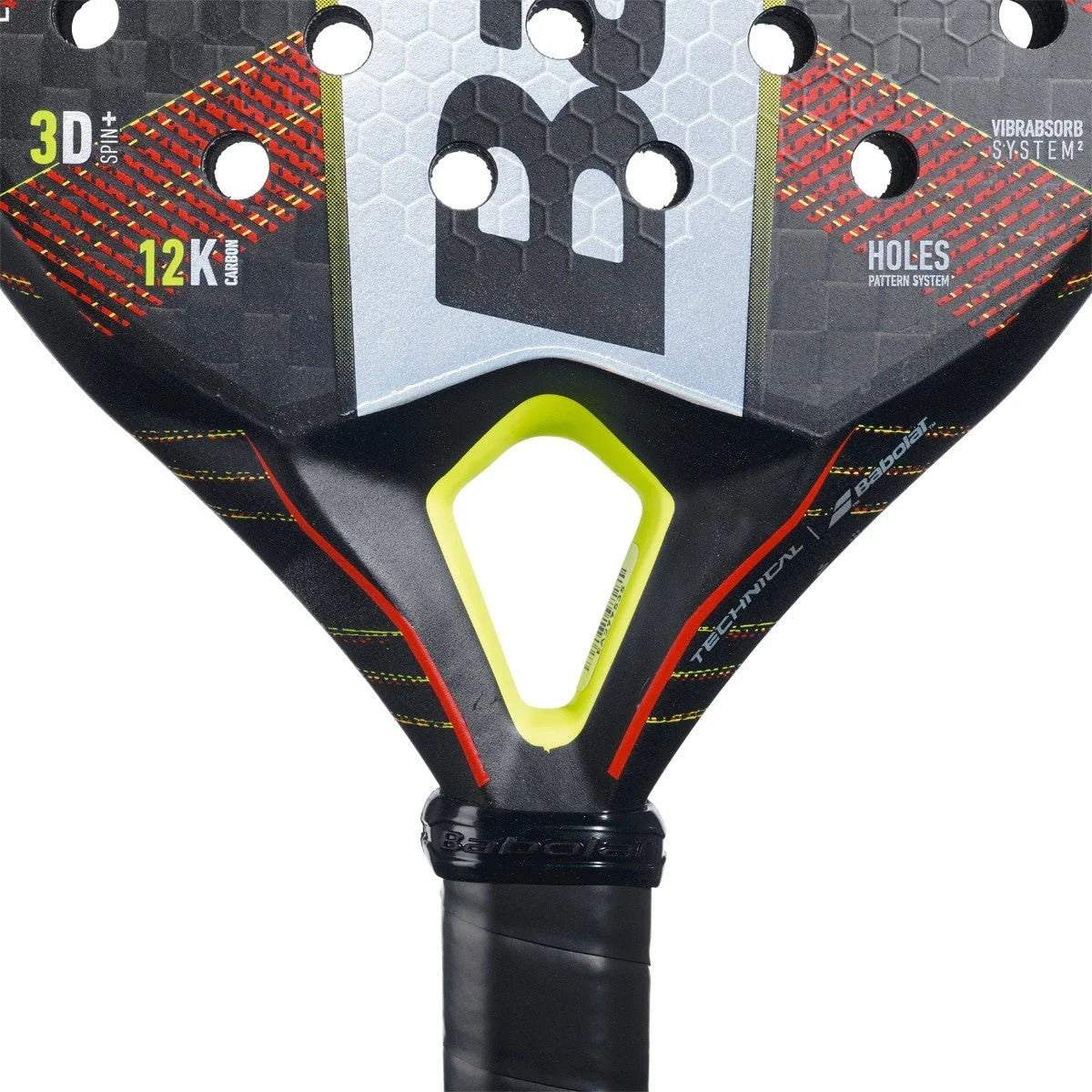 Pala de Pádel Babolat Technical Viper 2023 Negro/Rojo para Pádel