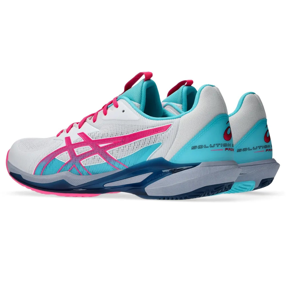 Tenis Asics Solution Speed FF 3 Blanco/Rosa para Pádel