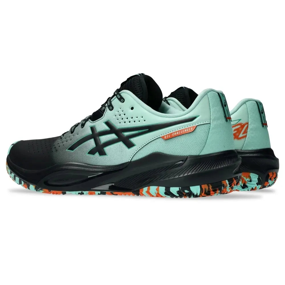 Tenis Asics Gel-Challenger 15 Menta/Negro/Naranja para Pádel