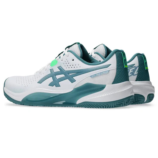 Tenis Asics Gel-Challenger 15 Padel Blanco Verde para Pádel Hombre