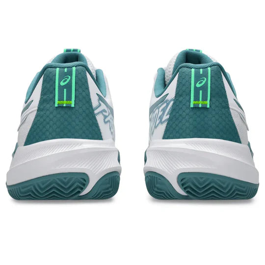 Tenis Asics Gel-Challenger 15 Padel Blanco Verde para Pádel Hombre