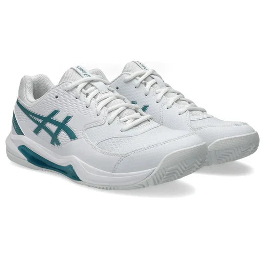 Tenis Asics Gel-Dedicate 8 Padel Blanco Verde para Pádel Hombre