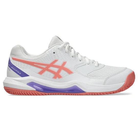 Tenis Asics Gel-Dedicate 8 Padel Blanco Coral para Pádel Mujer