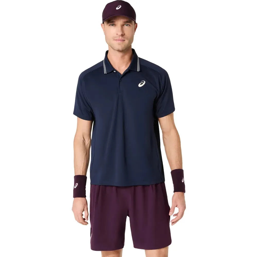Playera Polo Asics Game SS Top Hombre Midnight para Tenis