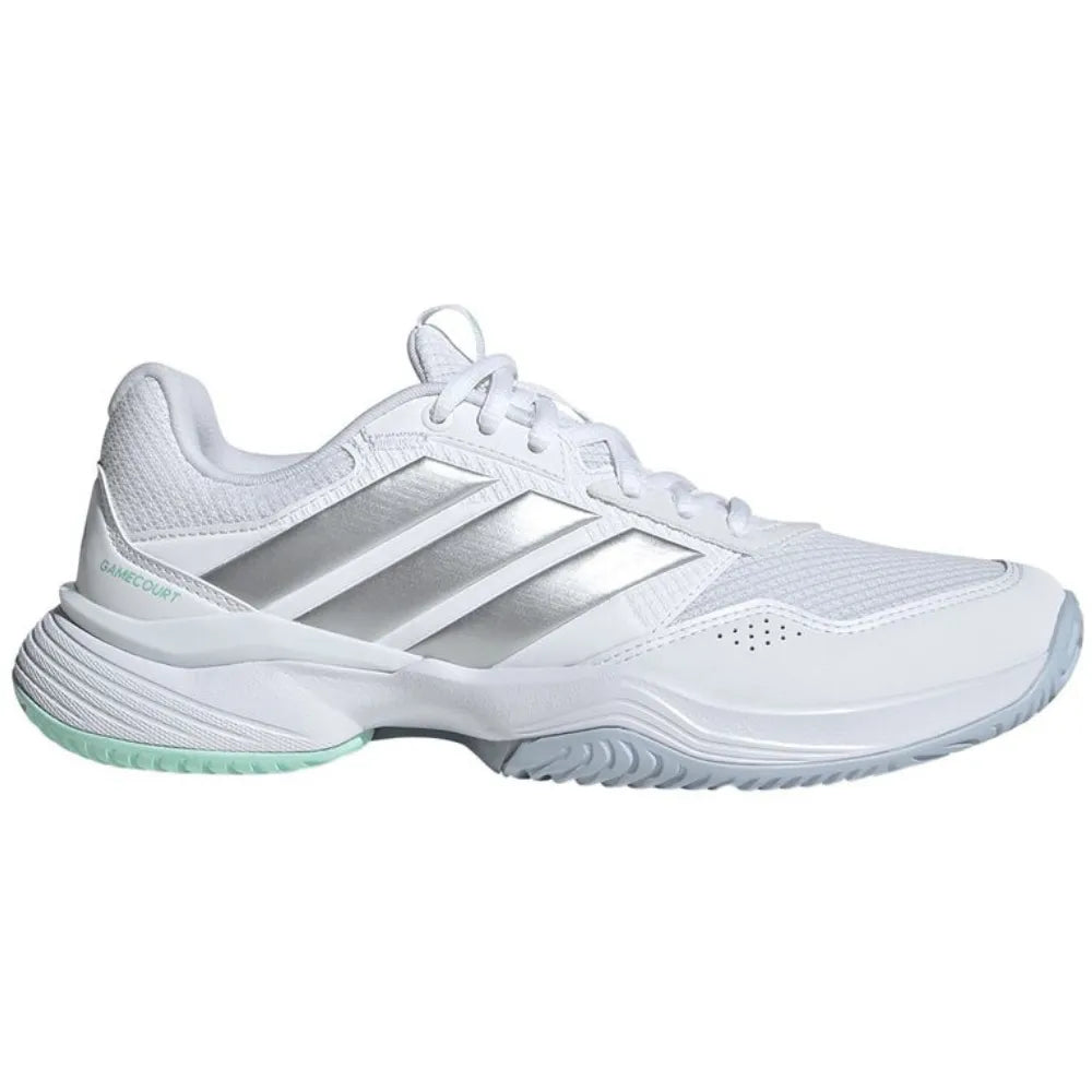 Tenis adidas GameCourt 3 para Pádel Mujer Blanco/Ice Blue
