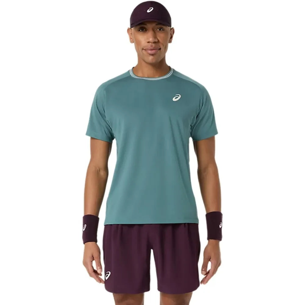 Playera ASICS Game SS Top Hombre Foggy Teal para Pádel