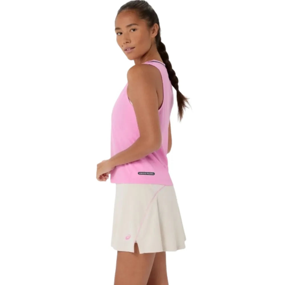 Playera ASICS Padel Court Sleeveless Top Mujer Bubblegum para Pádel