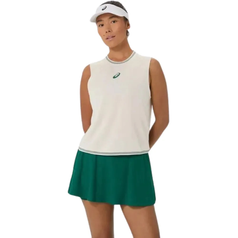 Playera ASICS Game Sleeveless Top Mujer Soft Oat para Pádel