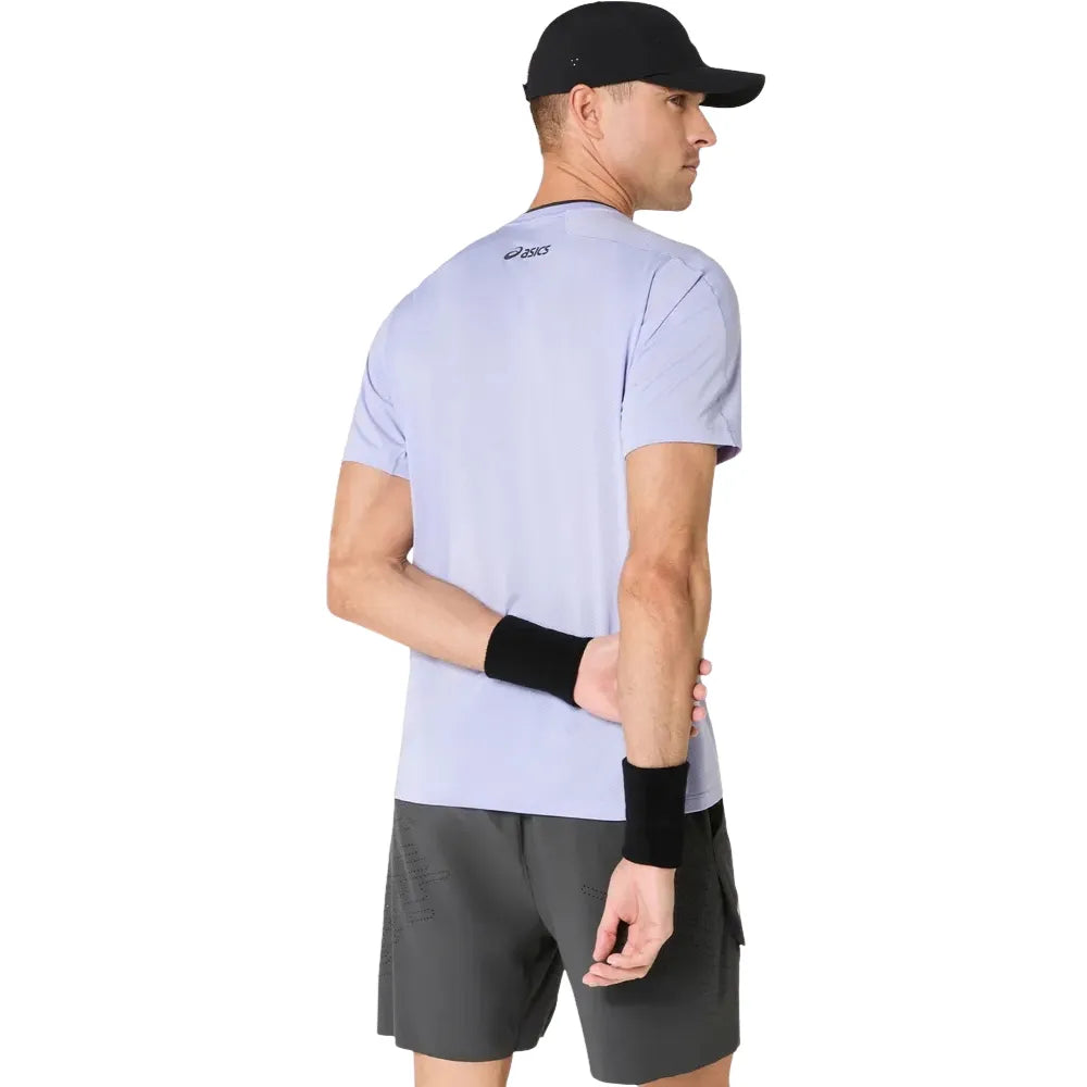 Playera ASICS Match SS Top Night Energy Hombre Seastorm para Pádel