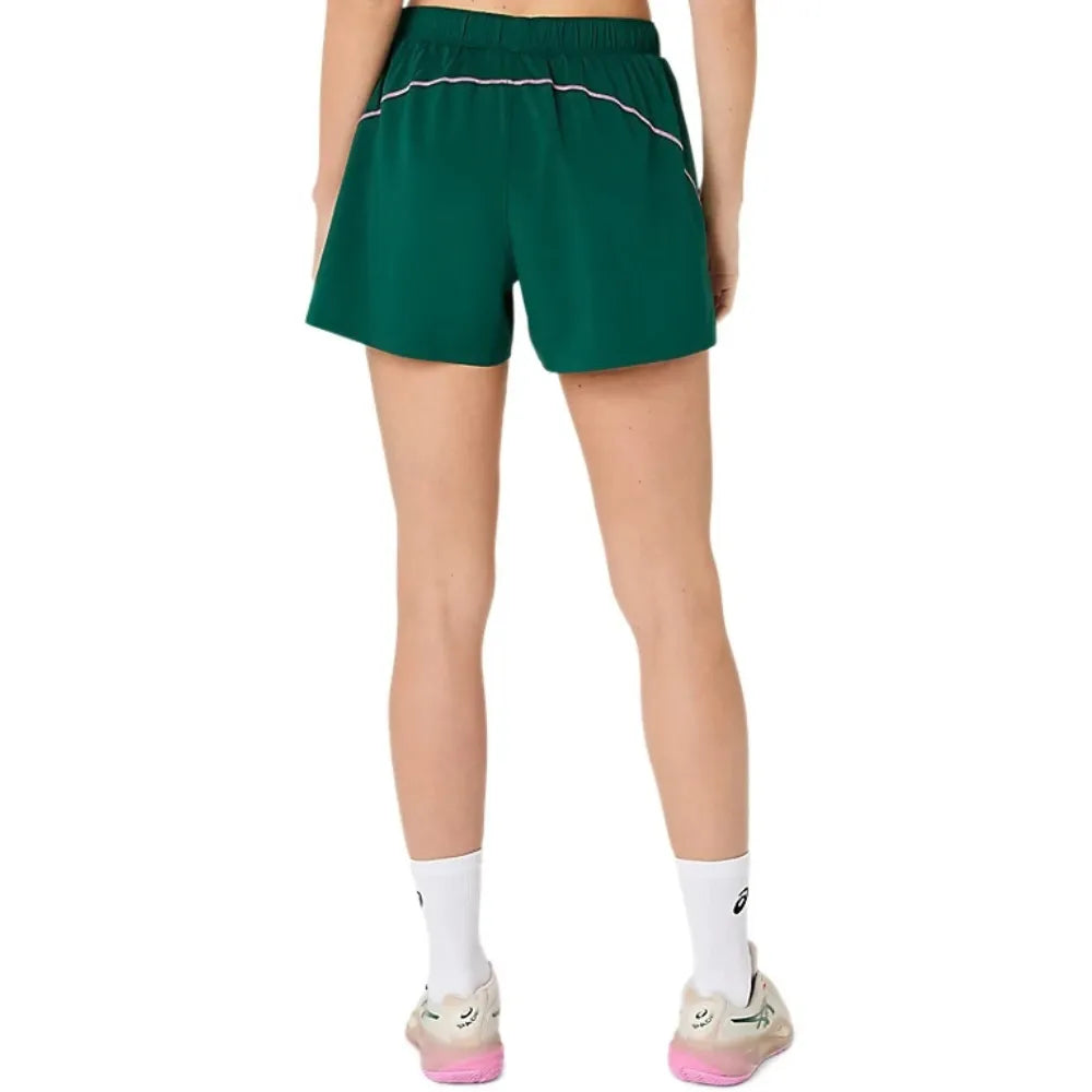 Short ASICS Padel Court 2-N-1 Mujer Jewel Green para Pádel