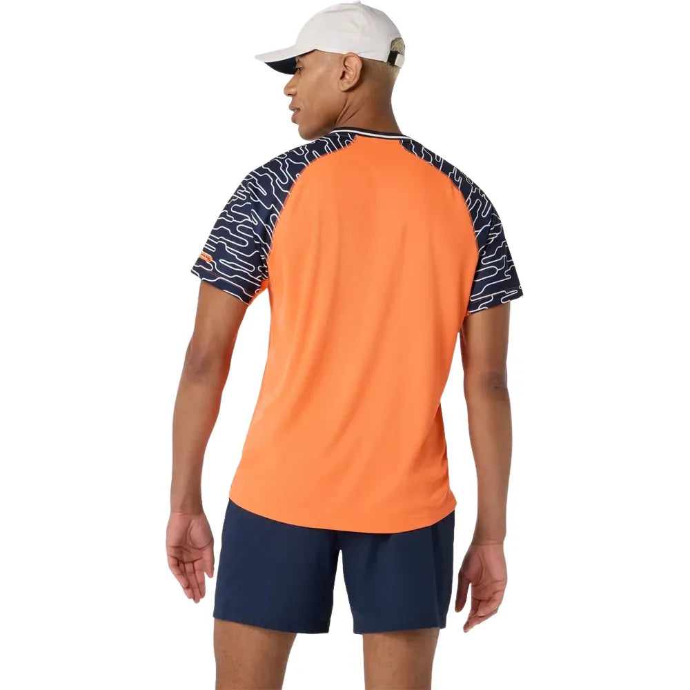 Playera Asics Padel Court SS Top Hombre Energy Orange para Pádel