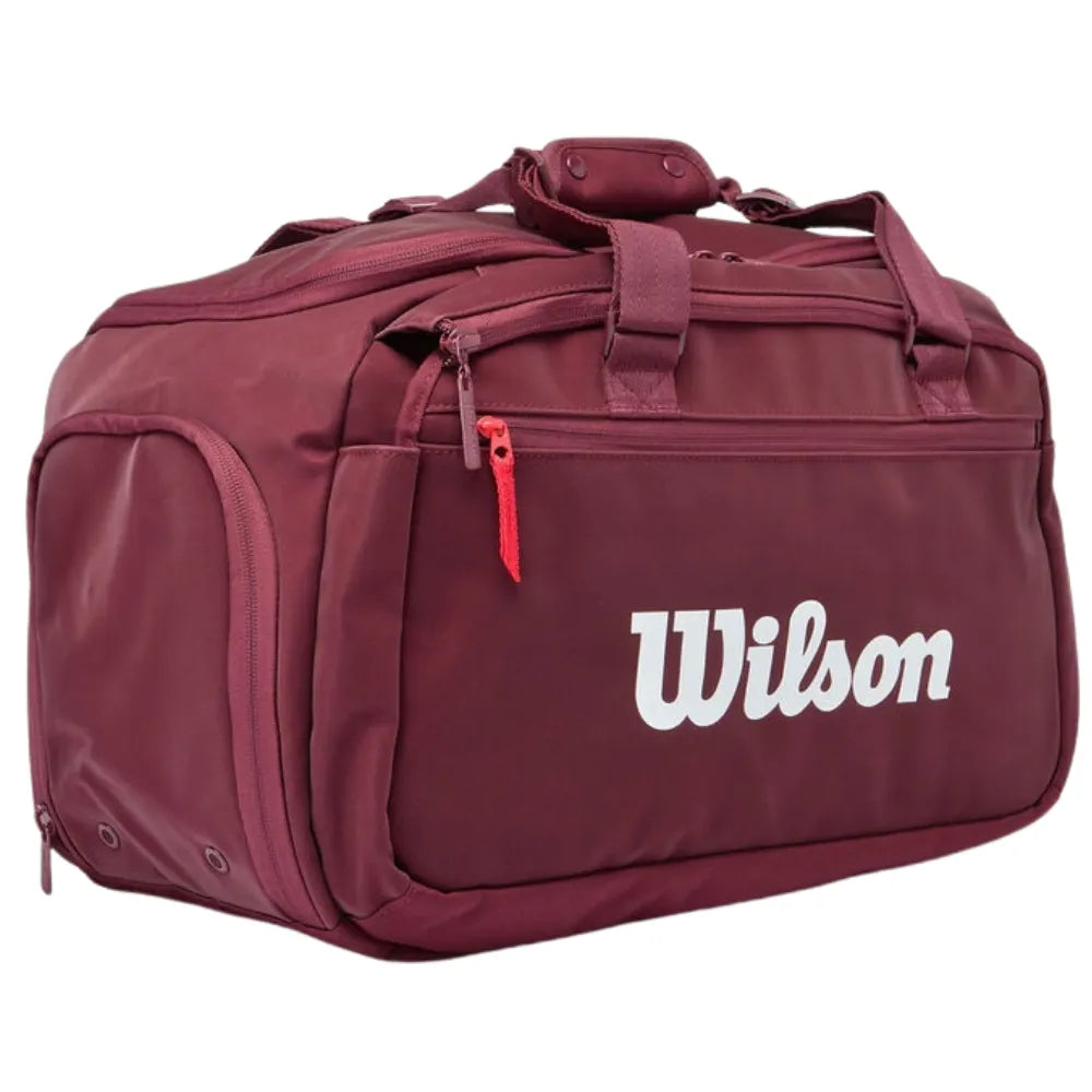 Maleta Wilson Defyer Super Tour Duffel Chica Café Rojo