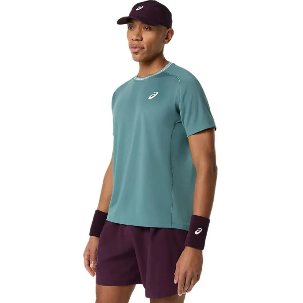 Playera ASICS Game SS Top Hombre Foggy Teal para Pádel
