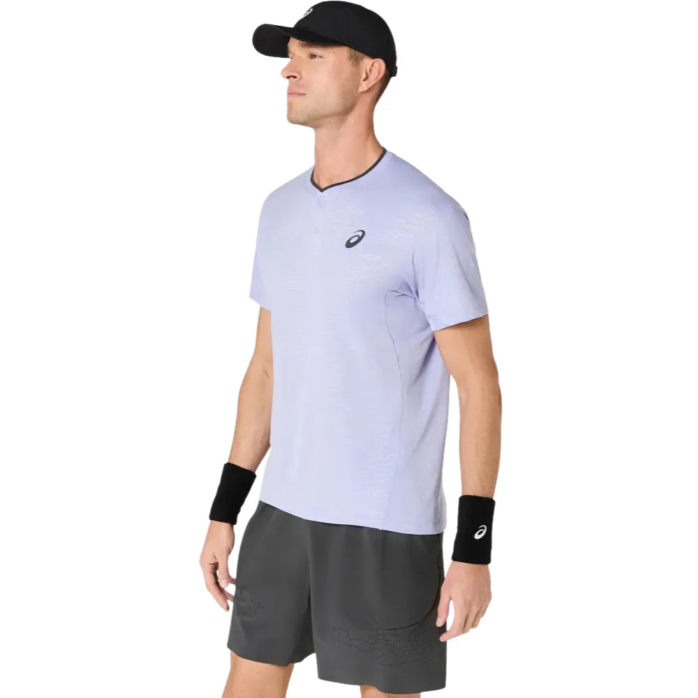 Playera ASICS Match SS Top Night Energy Hombre Seastorm para Pádel