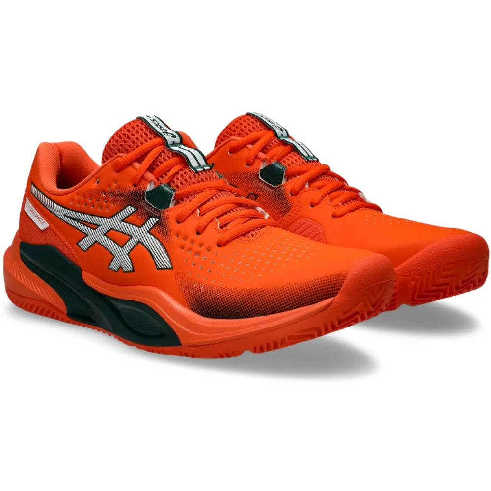 Tenis ASICS Gel Challenger 15 Padel Energy Orange Jewel Green Hombre para Pádel