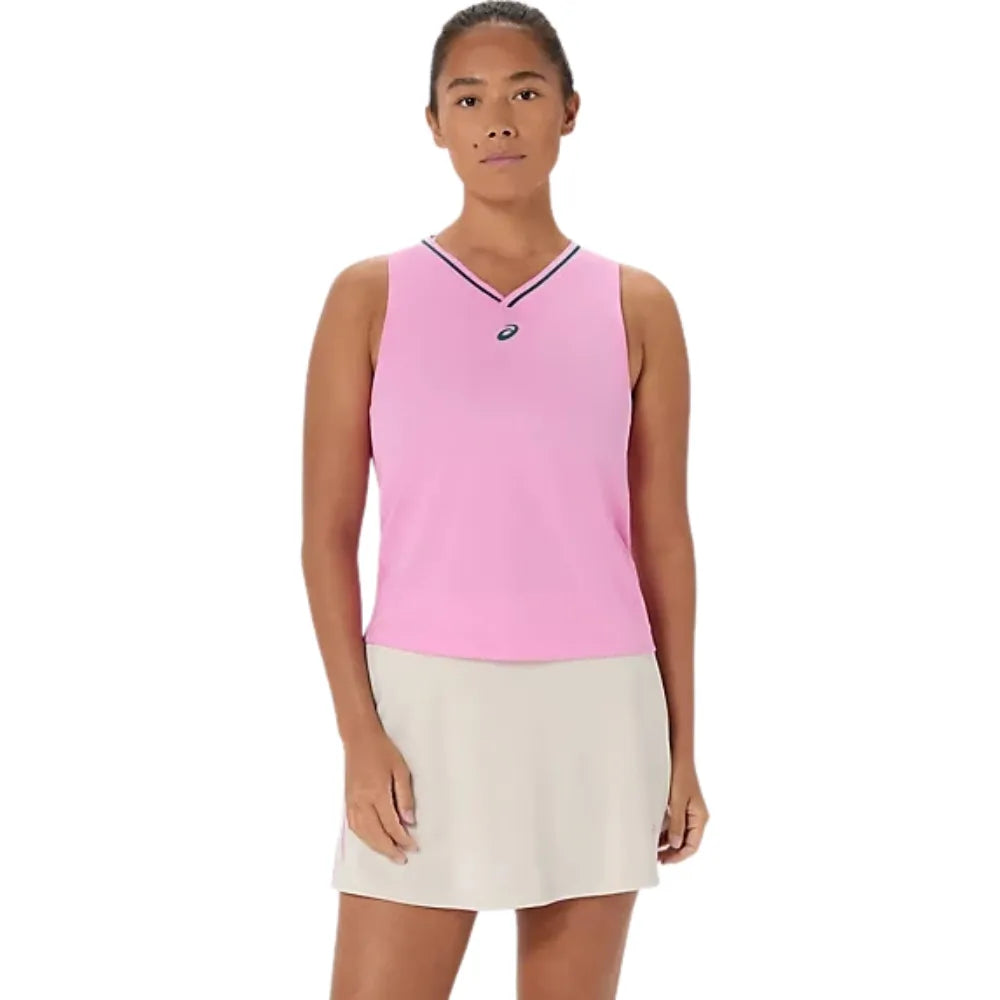 Playera ASICS Padel Court Sleeveless Top Mujer Bubblegum para Pádel