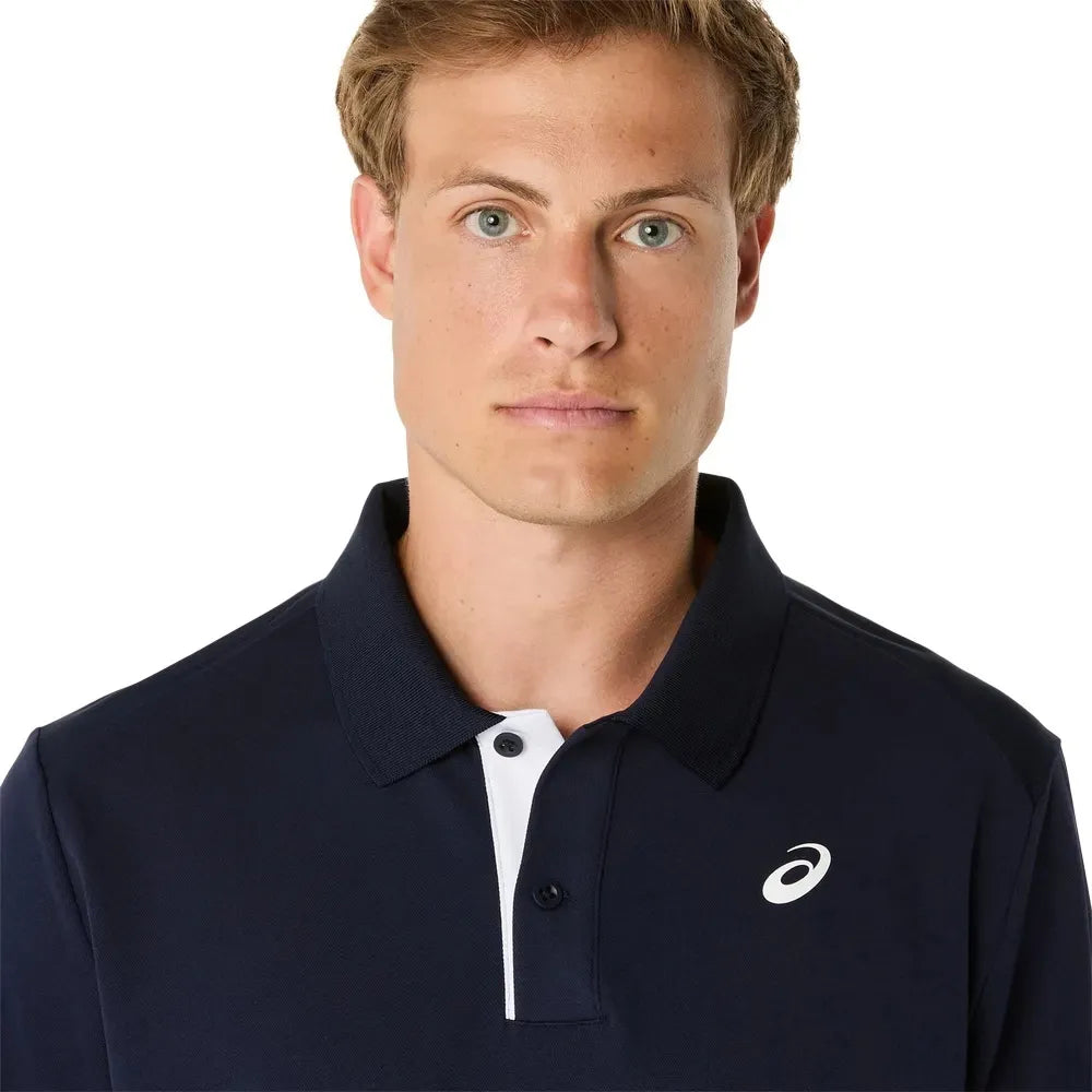 Playera Polo ASICS Court Hombre Midnight para Pádel