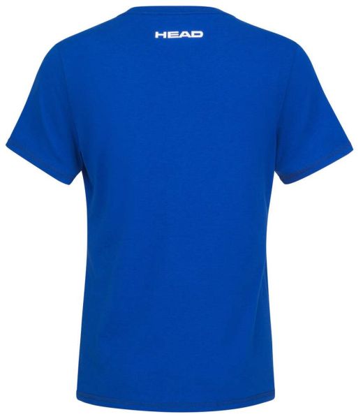 Blusa Head Vision Azul Rey con Estampado Blanco Mujer para Pádel
