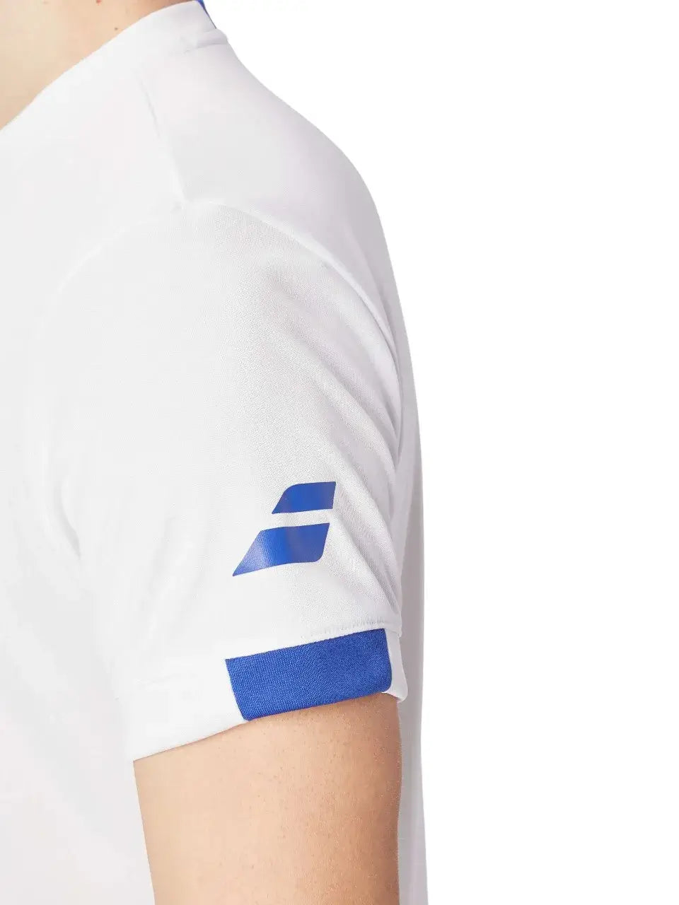 Playera Babolat Play Crew Neck Hombre Blanco para Pádel