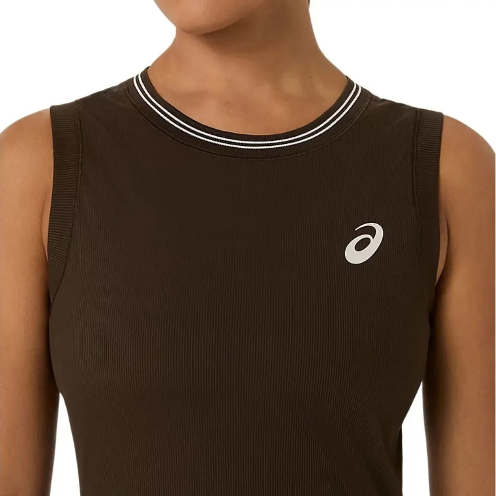 Vestido ASICS Game Dress Mujer Black Coffee para Pádel
