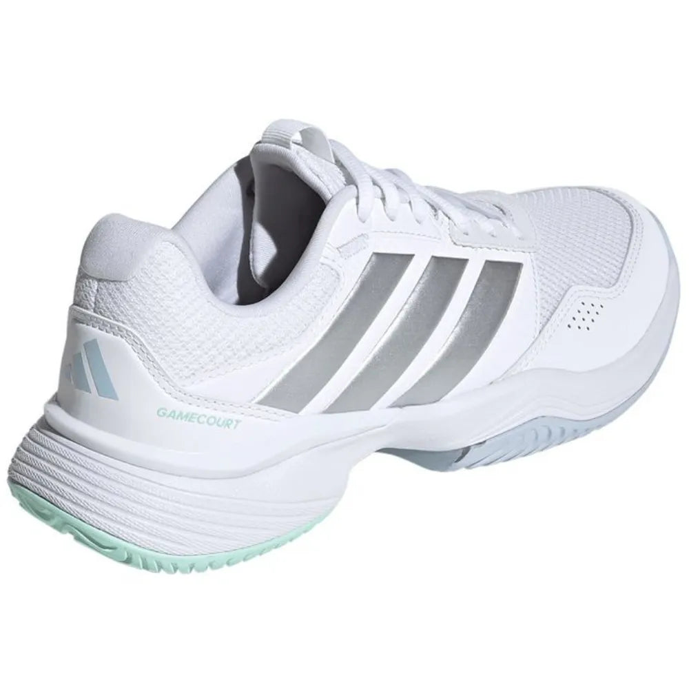 Tenis adidas GameCourt 3 para Pádel Mujer Blanco/Ice Blue