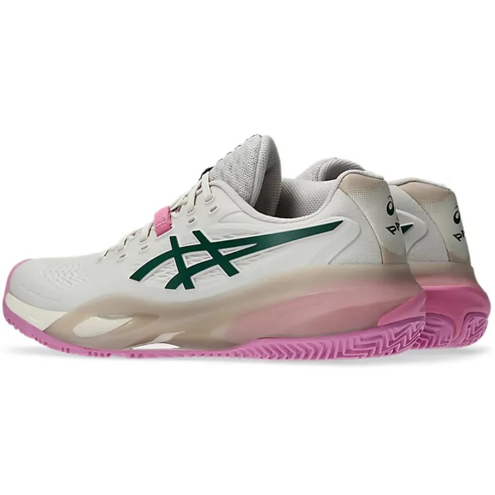 Tenis ASICS GEL-RESOLUTION X PADEL Mujer Soft Oat Jewel Green para Pádel