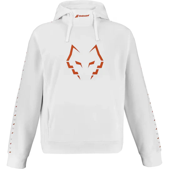 Sudadera Babolat Juan Lebrón Hood Sweat Blanco para Pádel