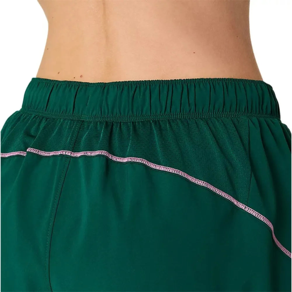 Short ASICS Padel Court 2-N-1 Mujer Jewel Green para Pádel