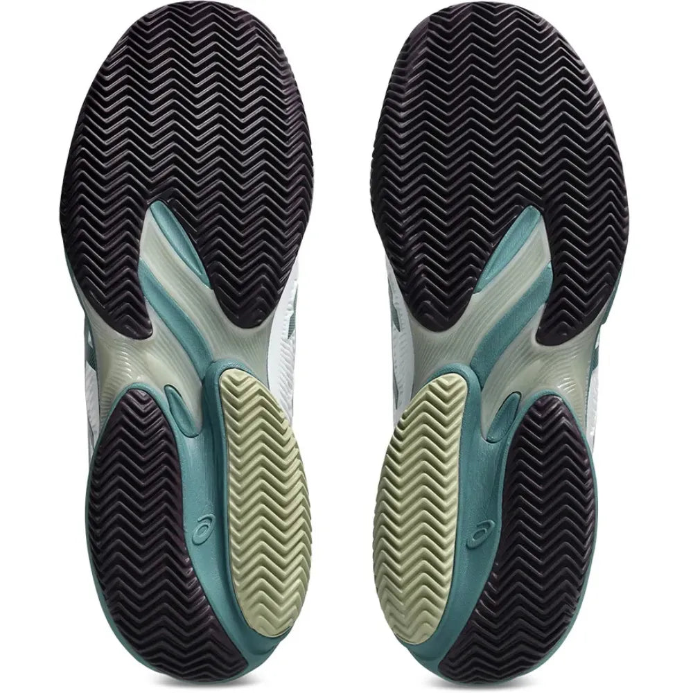 Tenis ASICS COURT FF 3 Clay Hombre White/Foggy Teal para Pádel