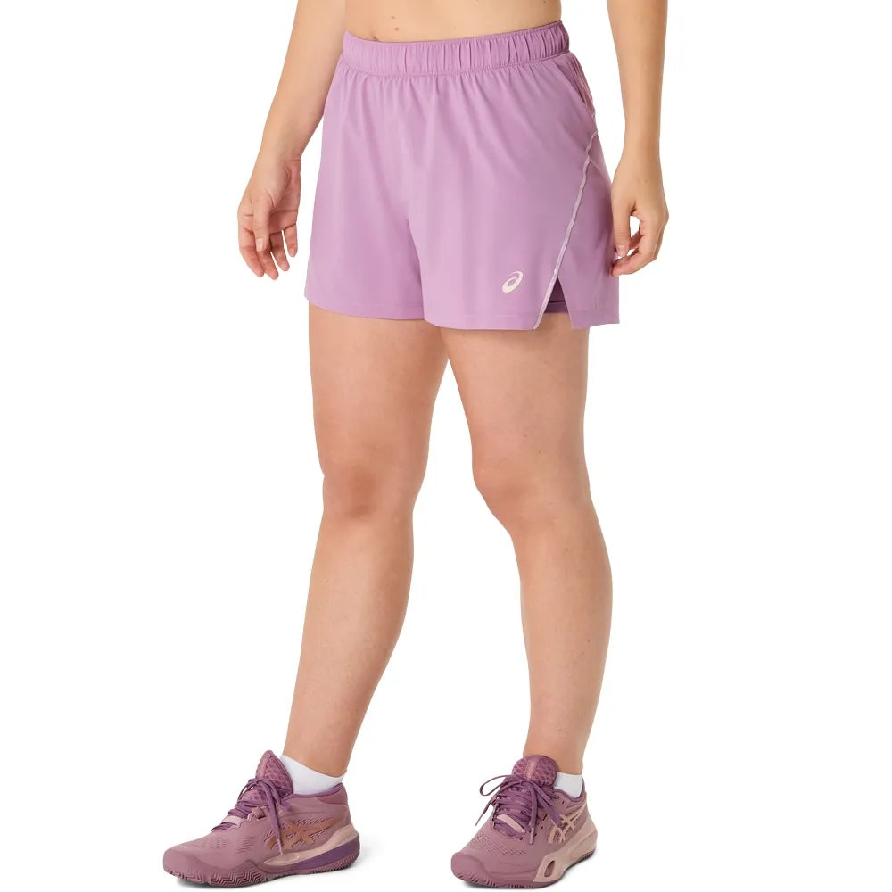 Short Asics Padel Court 2-in-1 Mujer Ube para Pádel