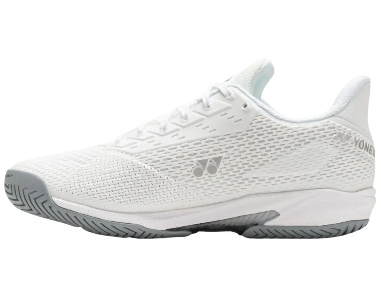 zapatillas yonex blancas para pádel femenino con amortiguación power cushion