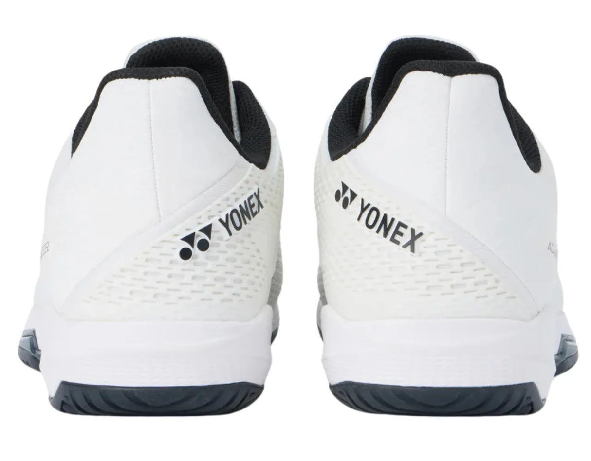 zapatillas yonex ad-accel hombre blancas con soporte lateral reforzado