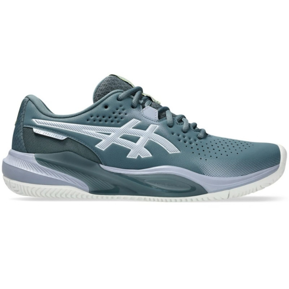 Calzado ASICS GEL Challenger 15 Clay Ironclad Grey Blue para tenis y pádel.
