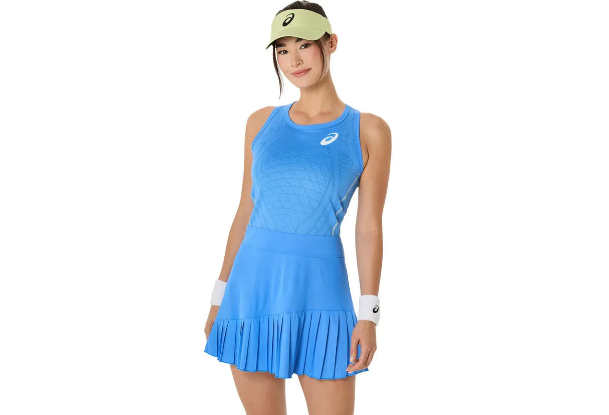 ropa deportiva mujer asics match dress con diseño ergonómico