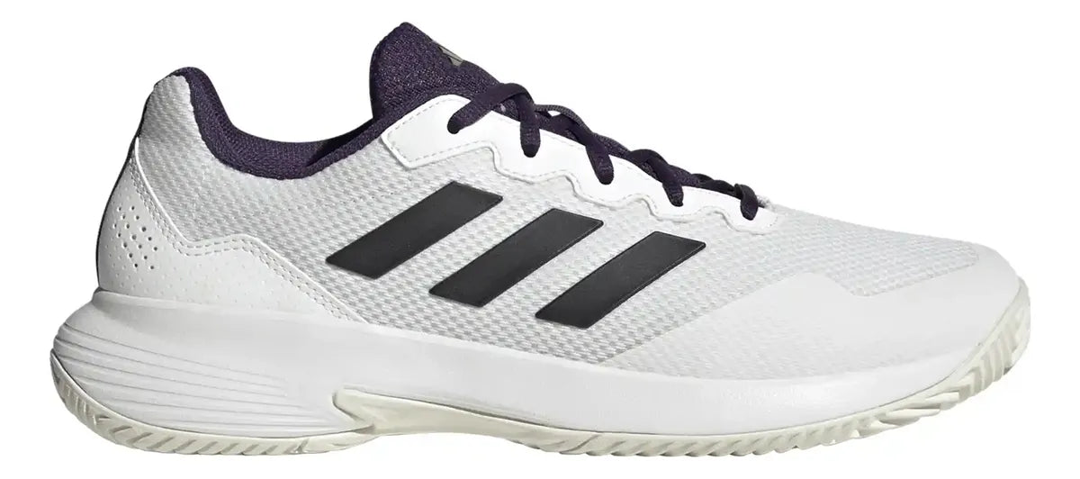 tenis adidas courtjam control blanco negro para jugador de tenis intermedio