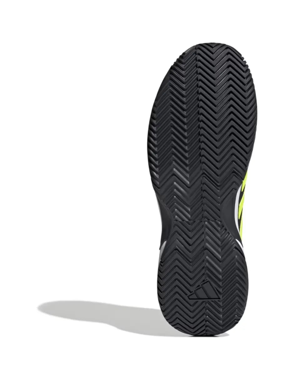 zapatillas pádel adidas gamecourt 2 para principiantes color carbon lucid limón