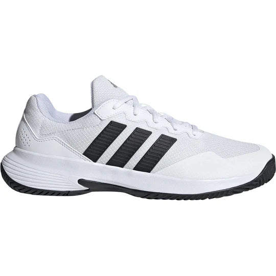 tenis adidas gamecourt 2 blanco negro para tenis en todas las superficies