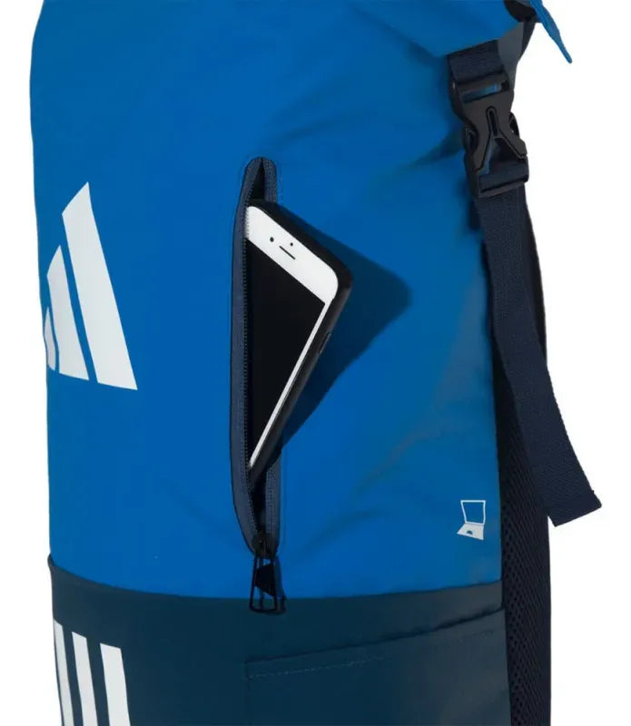 adidas multigame 3.4 backpack azul con divisor interno para pala o laptop