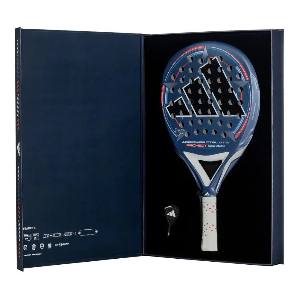 pala adidas pro edition ctrl mtw con peso ajustable entre 360 y 375 gramos