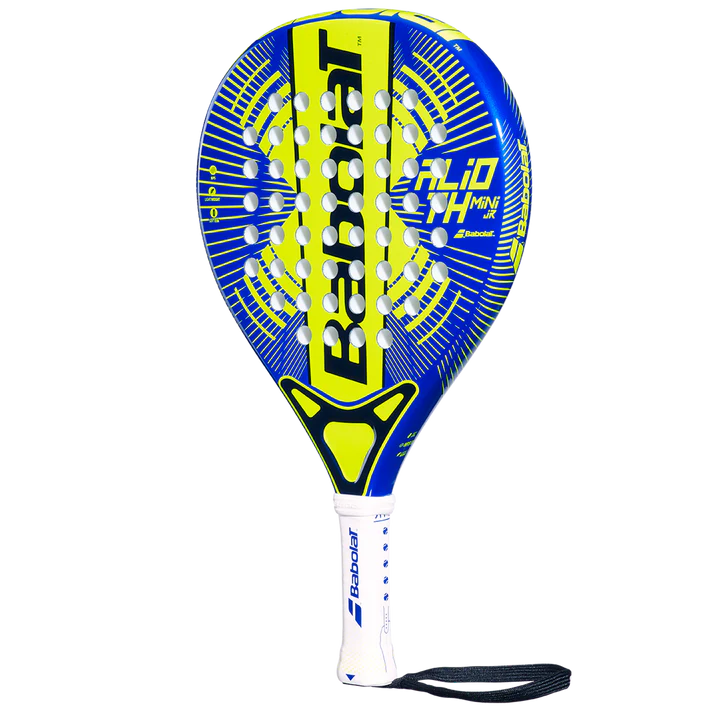 pala padel babolat alioth mini jr junior diseño azul para jugadores menores de 8 años