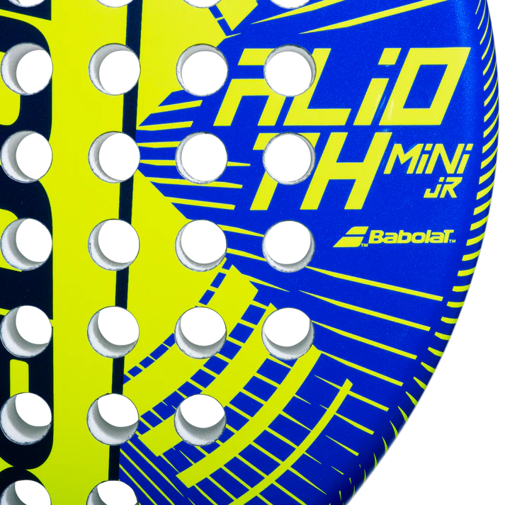pala babolat alioth mini jr infantil con forma redonda y balance bajo para padel niños