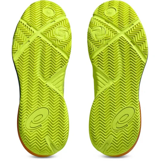 zapatillas padel asics challenger vista trasera con talon reforzado y suela resistente padel deporte
