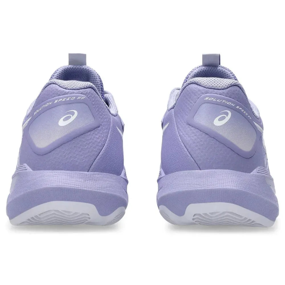 tenis asics mujer padel solution speed ff 4 clay vista trasera con soporte y amortiguacion