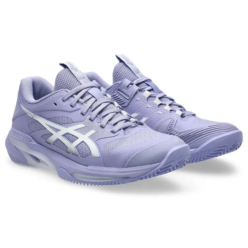zapatillas asics mujer moradas solution speed ff 4 clay ideales para padel deportes en cancha