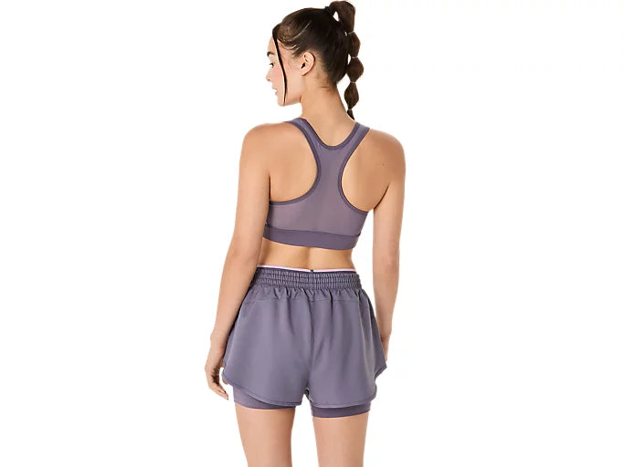 top deportivo asics morado mujer con diseño racerback pádel