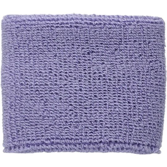 muñequera corta asics color lila tejido suave tipo algodón ideal para padel deporte y control