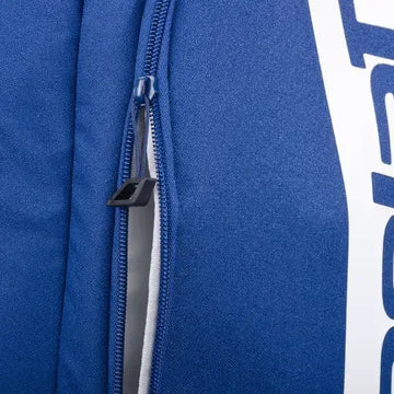 mochila deportiva babolat azul blanca para tenis y pádel