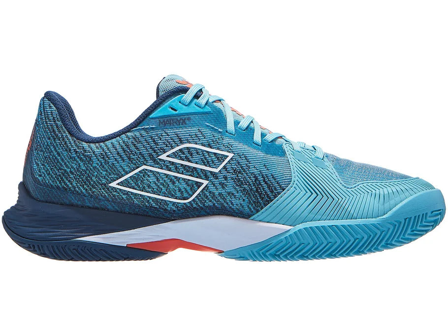 zapatillas babolat jet mach 3 clay azul ángel para pádel con suela espiga michelin
