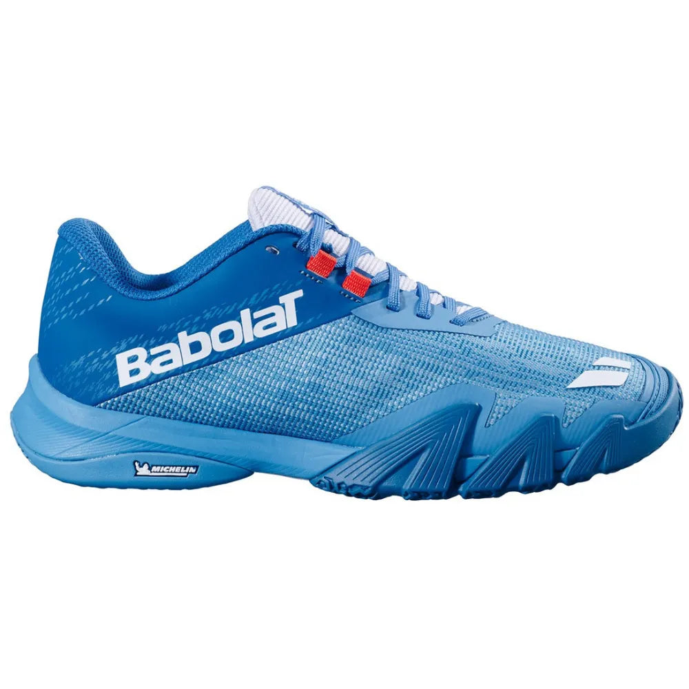 tenis babolat jet viva men azul cielo y azul petróleo para pádel con suela michelin