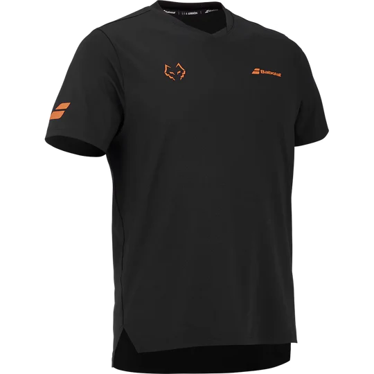 Playera Babolat Juan Lebrón Crew Neck Negro para Pádel